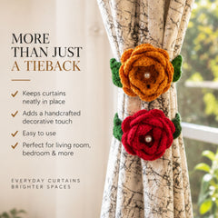 Rose Curtain Holder (Pack of 2) thumbnail 4