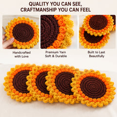 3d Sunflower Coaster (Pack of 1) thumbnail 4