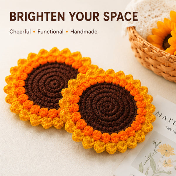 3d Sunflower Coaster (Pack of 2) detail