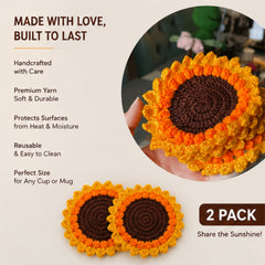 3d Sunflower Coaster (Pack of 2) thumbnail 4