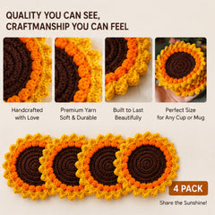 3d Sunflower Coaster (Pack of 4) thumbnail 4
