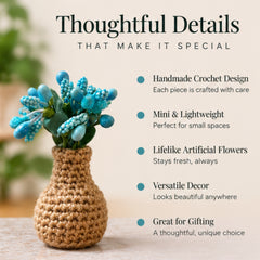 Rectangular Vase with 3 artificial flowers fridge magnet (Pack of 1) thumbnail 4