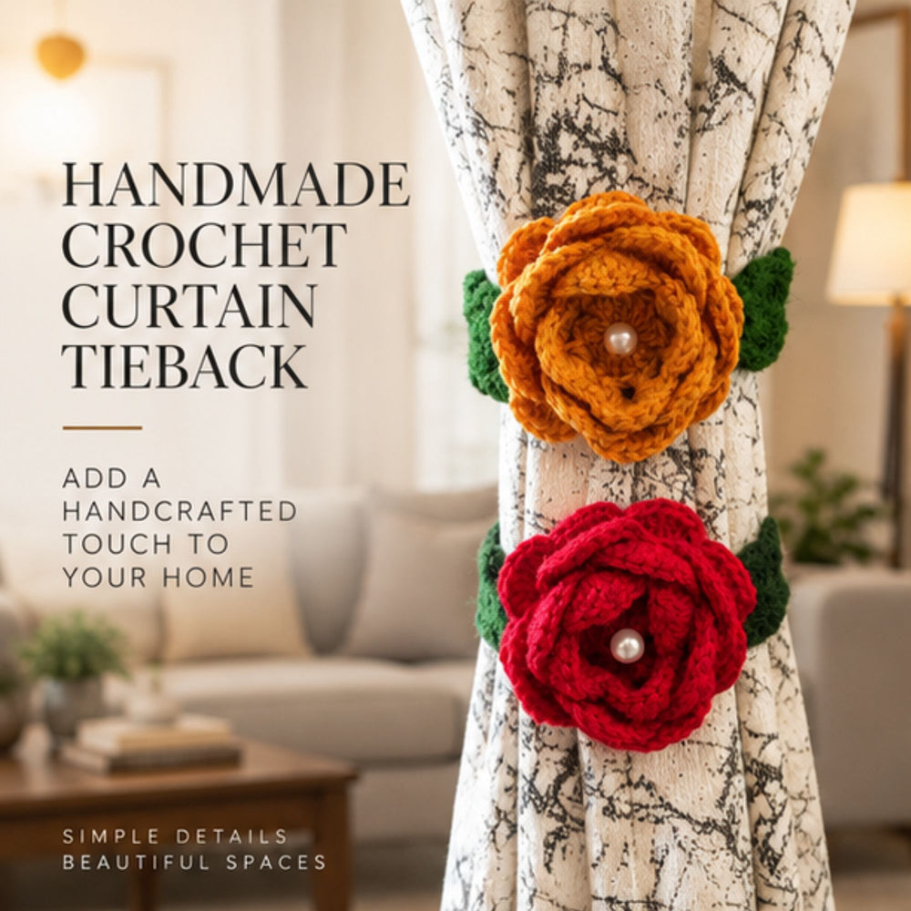Rose Curtain Holder (Pack of 2)