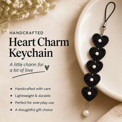 5 heart with pearl beads mobile charm thumbnail 7