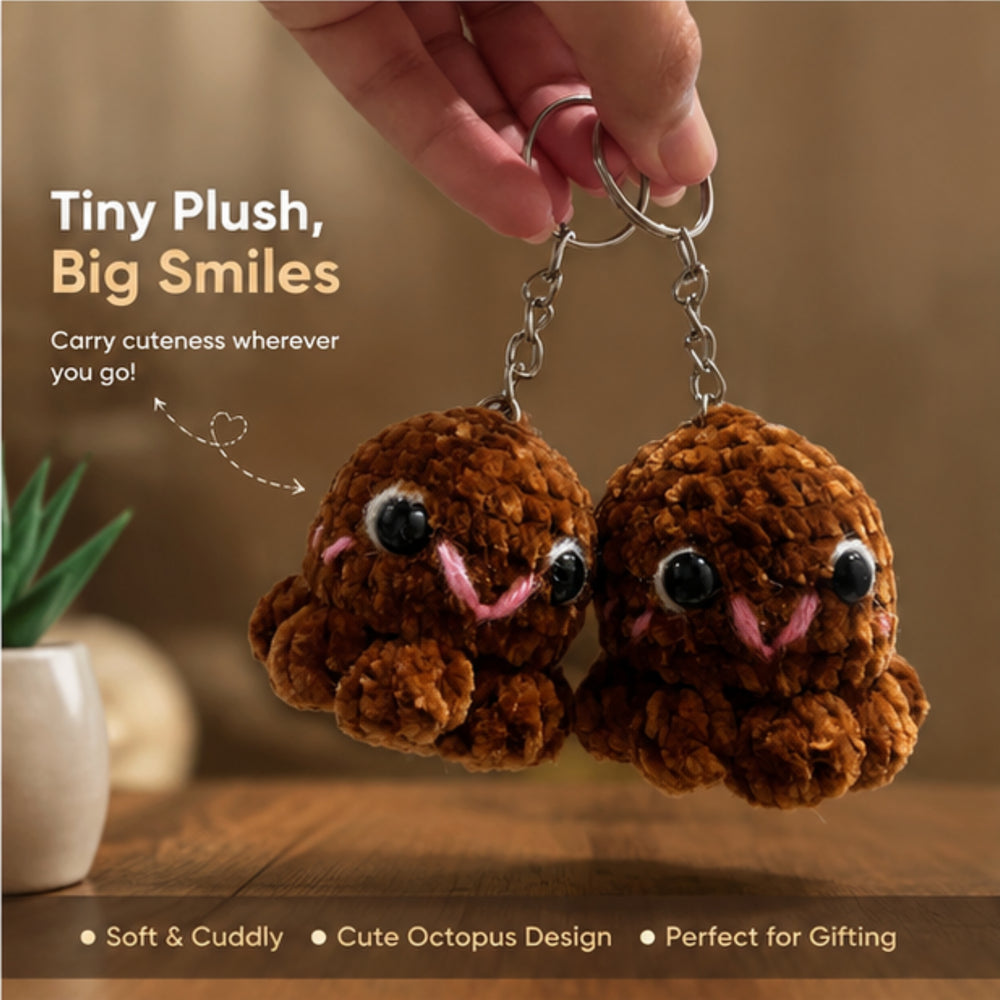 Octupus the octy bag charm and key chain (pack of 1)
