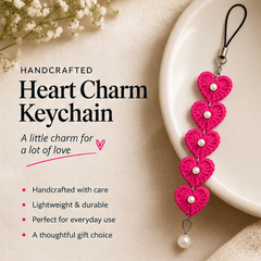 5 heart with pearl beads mobile charm thumbnail 8