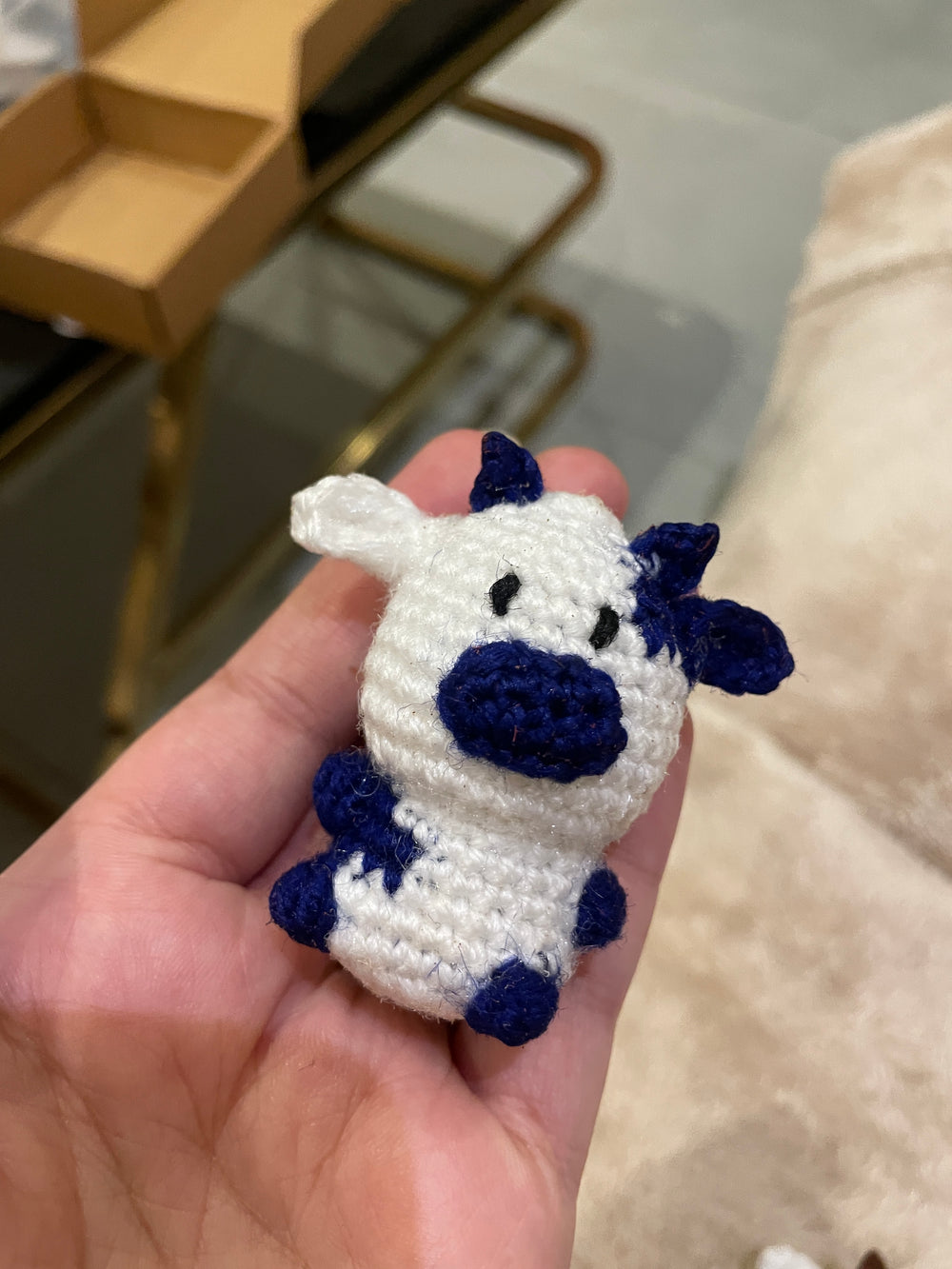 Bluey the Blueberry cow Bag charm and key chain