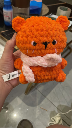 Orange Bear with Pink Scarf thumbnail 1