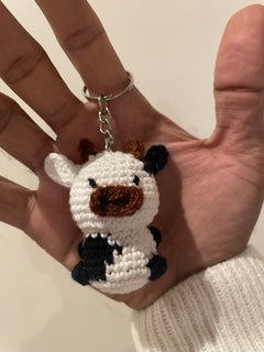 Moomoo the cow bag charm and key chain thumbnail 1
