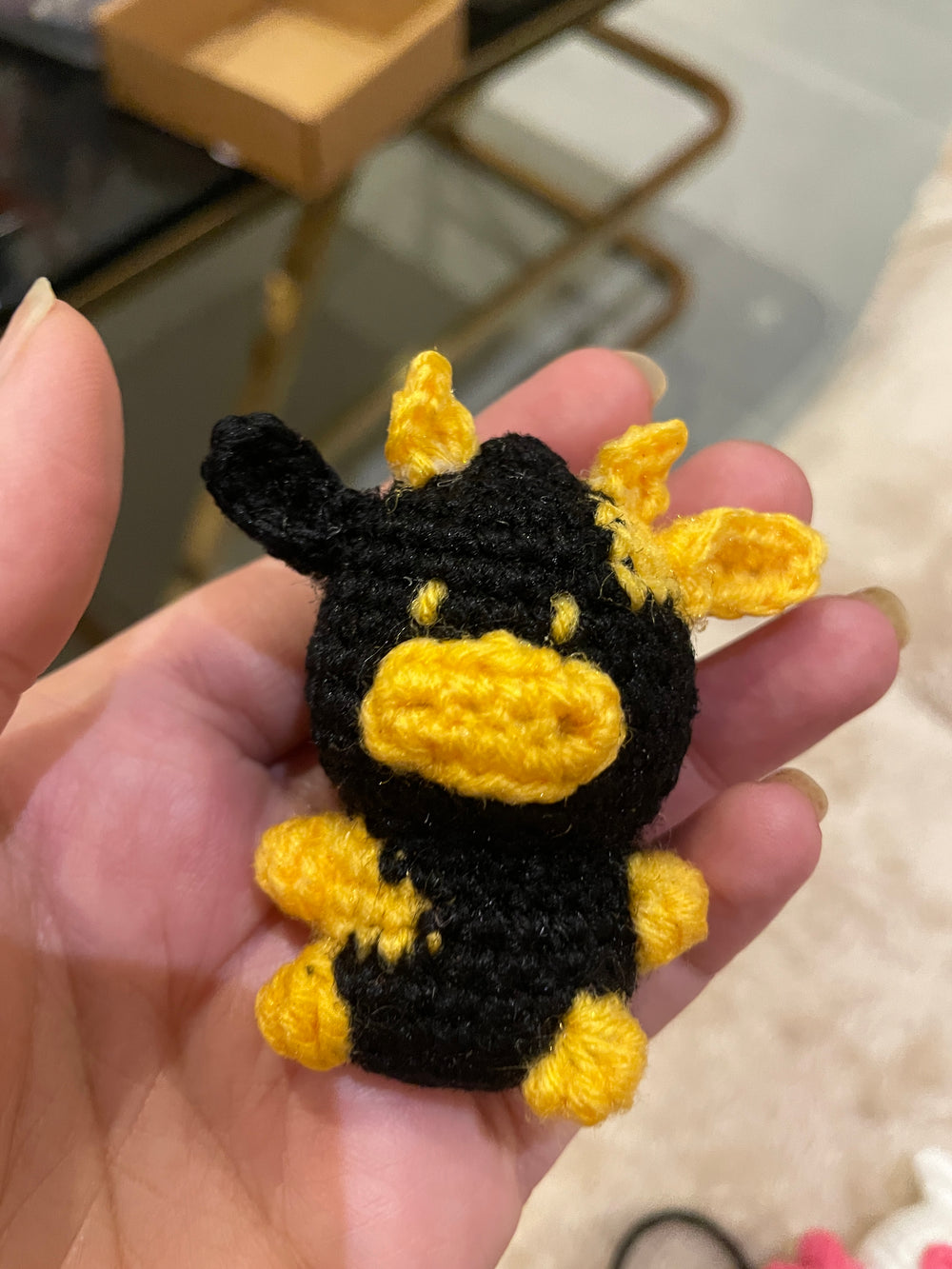 Blacky the Blackberry cow Bag charm and key chain